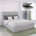 DOLCE Gas Lift Bed (for Mattress 160x200cm) Grey Fabric
