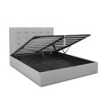 DOLCE Gas Lift Bed (for Mattress 160x200cm) Grey Fabric