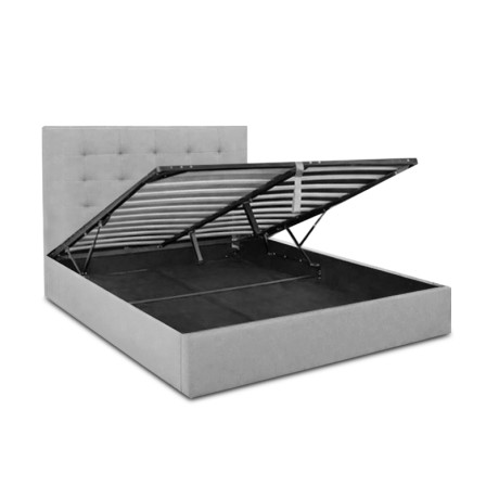 DOLCE Gas Lift Bed (for Mattress 160x200cm) Grey Fabric