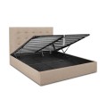 DOLCE Gas Lift Bed (for Mattress 160x200cm) Beige Fabric