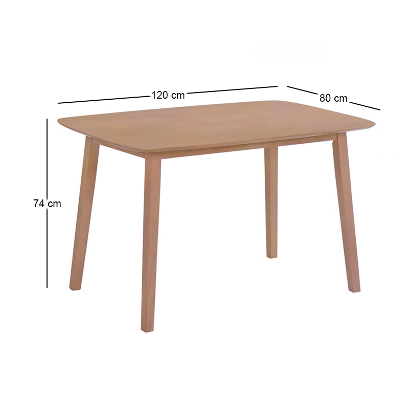 DOM Table 80x120cm Oak