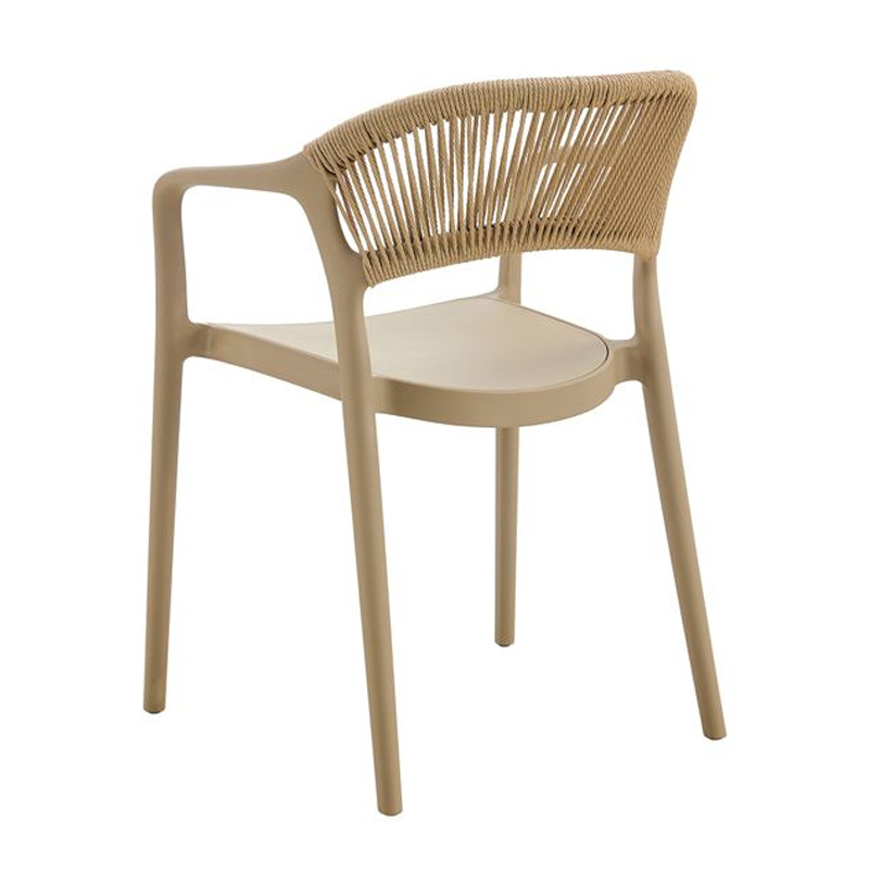 DONNA Armchair-Pro PP-UV Tortora/Rope Wicker Natural