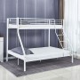 DOUBLE Deck Bed (140x190+90x190)cm Metal White