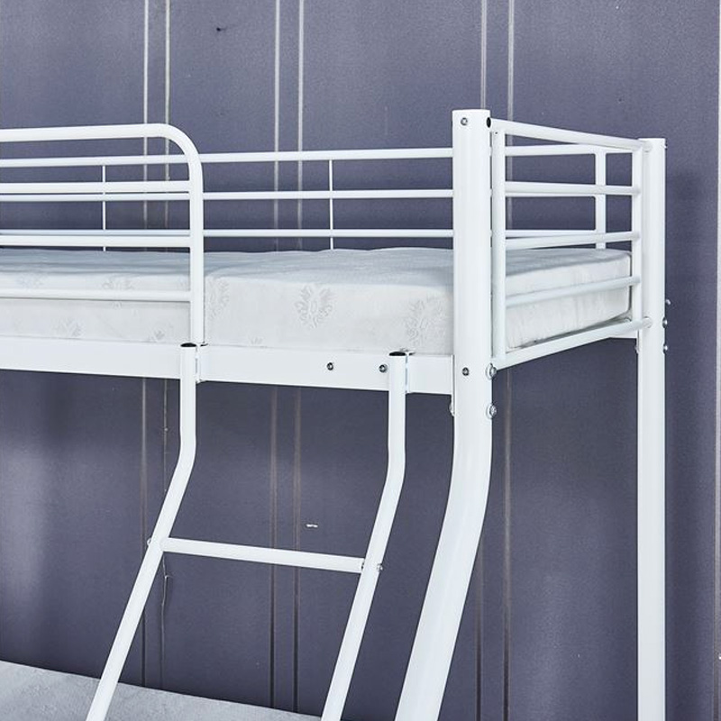 DOUBLE Deck Bed (140x190+90x190)cm Metal White