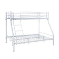 DOUBLE Deck Bed (140x190+90x190)cm Metal White