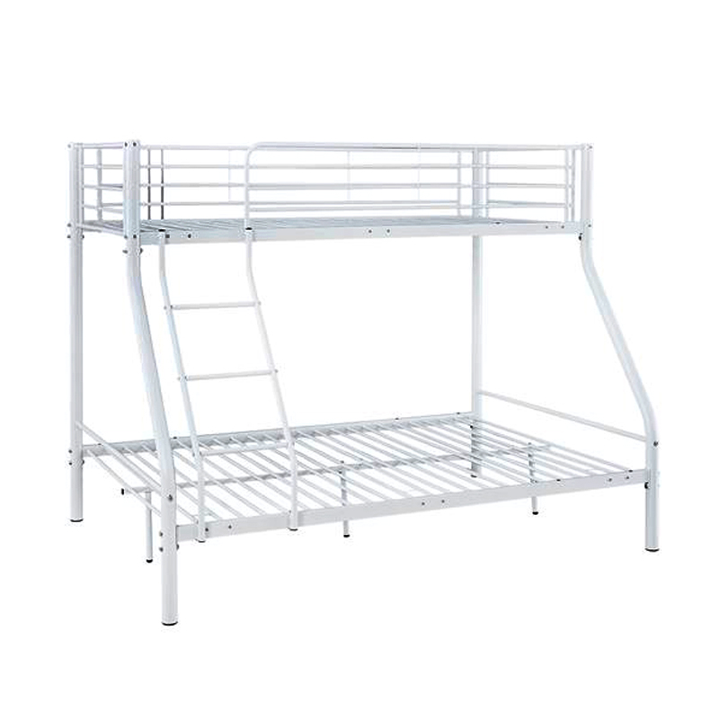 DOUBLE Deck Bed (140x190+90x190)cm Metal White