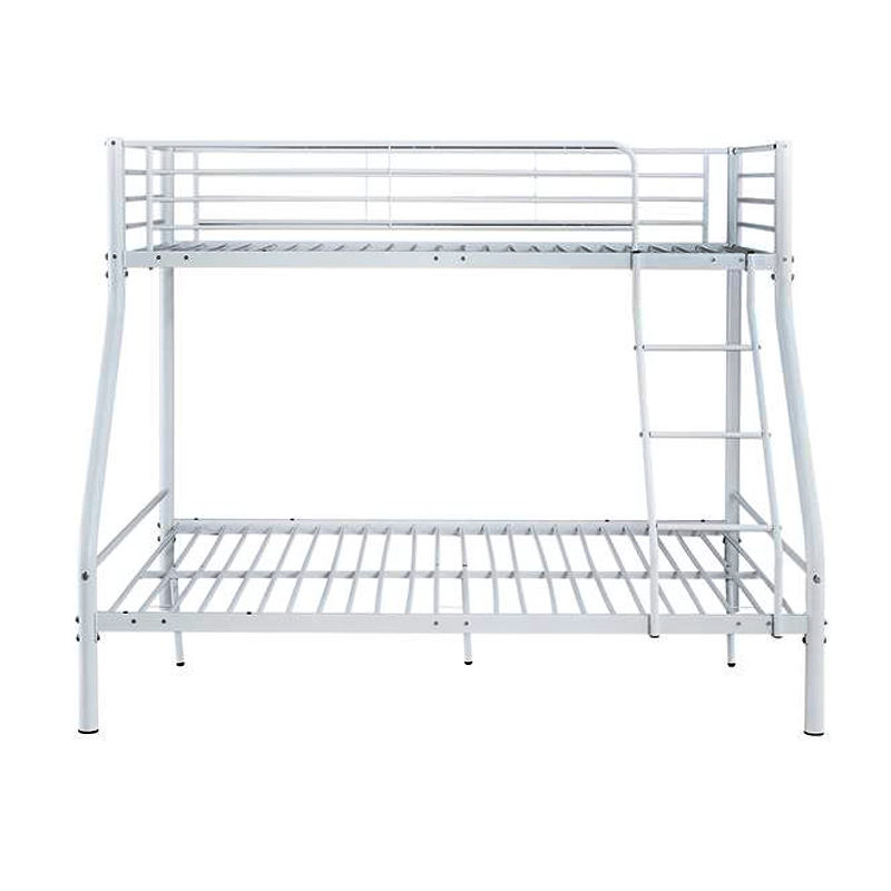 DOUBLE Deck Bed (140x190+90x190)cm Metal White