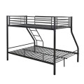 DOUBLE Deck Bed (140x190+90x190)cm Metal Black