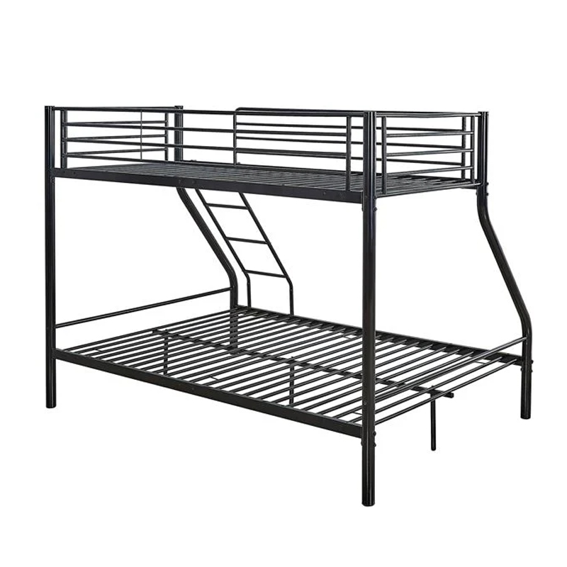 DOUBLE Deck Bed (140x190+90x190)cm Metal Black