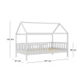 DREAM Montessori Kid Bed White (for Mattress 90x190cm)