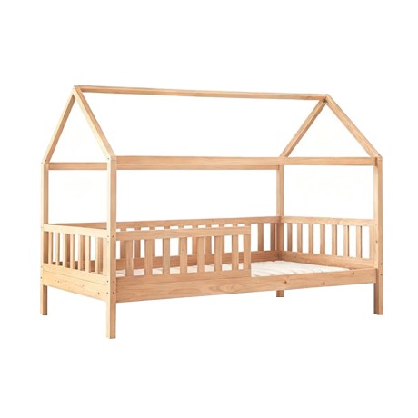 Κρεβάτι παιδικό Dream Montessori ξύλο πεύκου χρώμα φυσικό 90x190εκ.