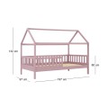 DREAM Montessori Kid Bed Pink (for Mattress 90x190cm)