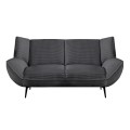 EMERALD 2-Seater Sofa Anthracite Corduroy Fabric