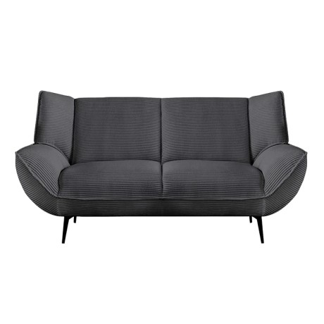 EMERALD 2-Seater Sofa Anthracite Corduroy Fabric
