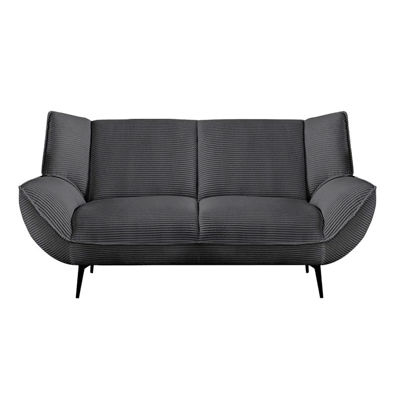 EMERALD 2-Seater Sofa Anthracite Corduroy Fabric
