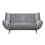 EMERALD 2-Seater Sofa Grey Corduroy Fabric