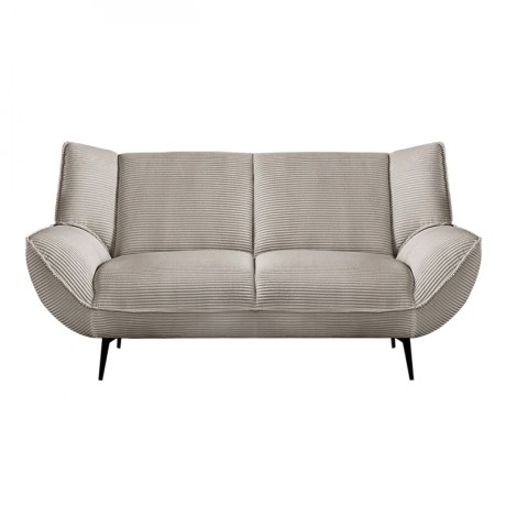 EMERALD 2-Seater Sofa Beige Corduroy Fabric