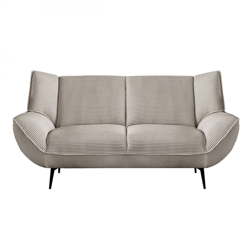 EMERALD 2-Seater Sofa Beige Corduroy Fabric