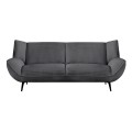 EMERALD 3-Seater Sofa Anthracite Corduroy Fabric