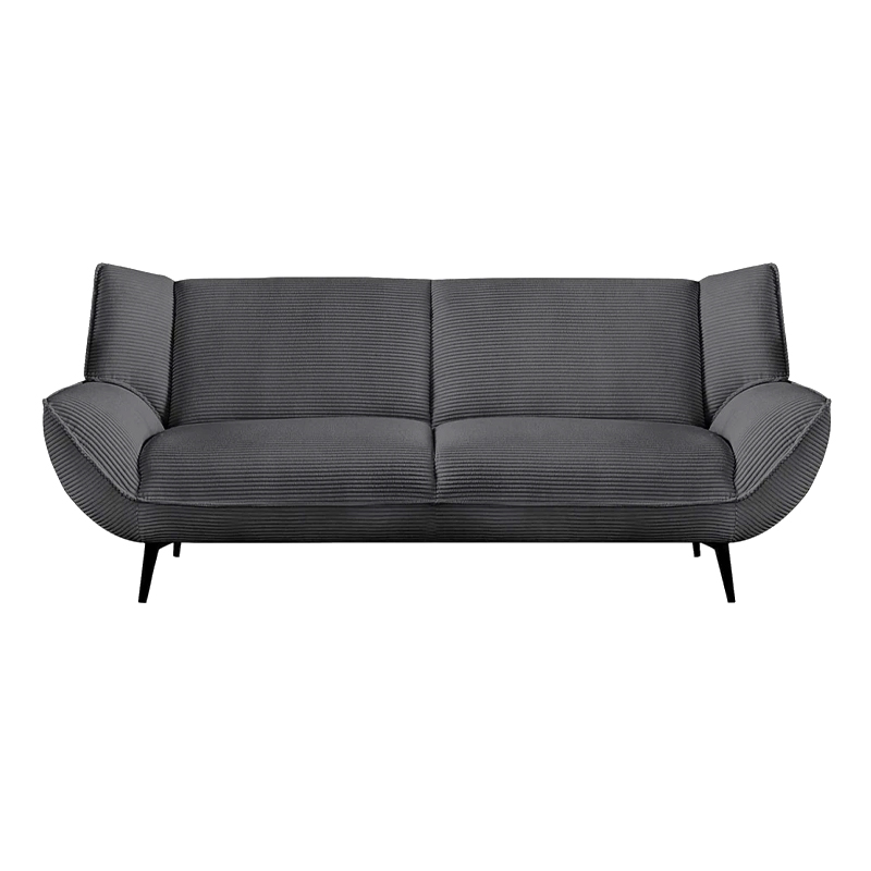 EMERALD 3-Seater Sofa Anthracite Corduroy Fabric