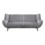 EMERALD 3-Seater Sofa Grey Corduroy Fabric