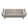 EMERALD 3-Seater Sofa Beige Corduroy Fabric
