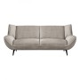 EMERALD 3-Seater Sofa Beige Corduroy Fabric
