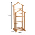 Beta II Megapap wooden floor hanger in natural color 48x35x120cm.