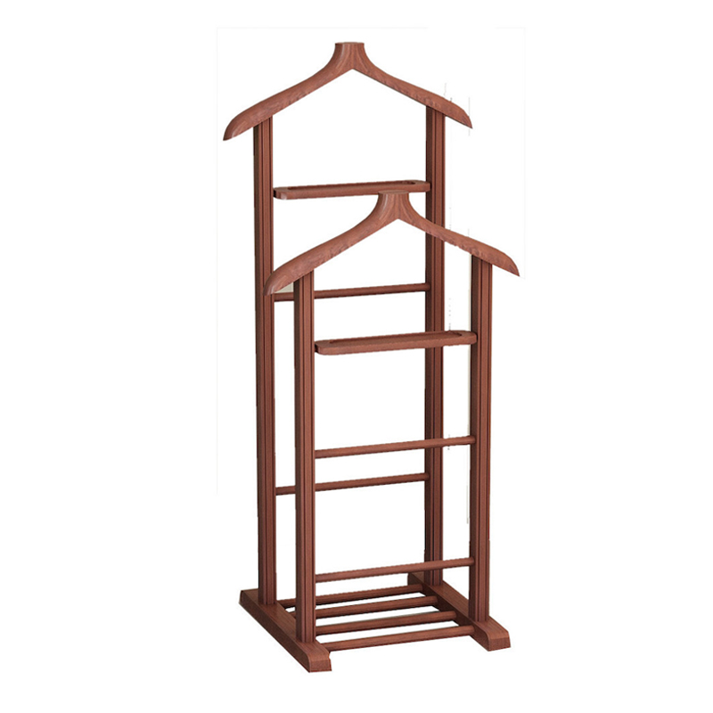 Beta II Megapap wooden floor hanger in walnut color 48x35x120cm.