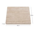 Επιφάνεια Μάρμαρο Sintered Stone, Απόχρωση Travertine Marble (MDF για στήριξη βάσης) 60x60cm/11mm