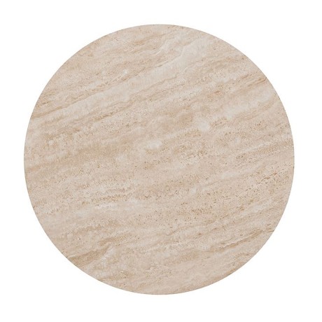 Επιφάνεια Μάρμαρο Sintered Stone, Απόχρωση Travertine Marble (MDF για στήριξη βάσης) Φ70cm/11mm