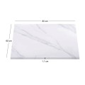 Sintered Stone Table Top 60x60cm/11mm White Marble (under MDF 40x40cm)