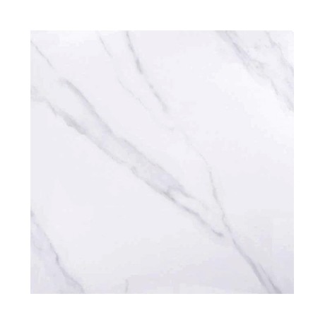 Sintered Stone Table Top 80x80cm/11mm White Marble (under MDF 50x50cm)