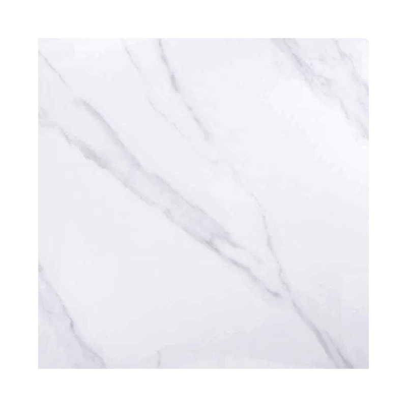 Επιφάνεια τραπεζιού sintered stone χρώμα λευκό εφέ μαρμάρου 80x80εκ. - 11mm.
