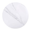 Sintered Stone Table Top D.60cm/11mm White Marble (under MDF 35x35cm)