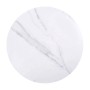 Sintered Stone Table Top D.60cm/11mm White Marble (under MDF 35x35cm)