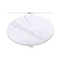 Sintered Stone Table Top D.60cm/11mm White Marble (under MDF 35x35cm)