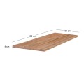 LIZARD-W Table Top 200x80/4cm, Acacia Natural Finish
