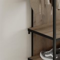 Έπιπλο εισόδου Archy Megapap χρώμα ανοιχτό καρυδί 53x31,7x180εκ.