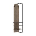 Έπιπλο εισόδου Archy Megapap χρώμα ανοιχτό καρυδί 53x31,7x180εκ.