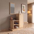 Έπιπλο εισόδου Cute Megapap χρώμα φυσικό οξιάς 90x35x95εκ.