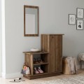 Cute Megapap melamine entrance furniture in walnut color 90x35x95cm.