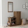 Cute Megapap melamine entrance furniture in walnut color 90x35x95cm.