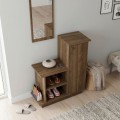 Cute Megapap melamine entrance furniture in walnut color 90x35x95cm.