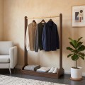 Glimer Megapap melamine entrance furniture in walnut color 88,2x34.6x128cm.