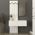Έπιπλο εισόδου Kanso Megapap χρώμα λευκό 100x35x196,7εκ.