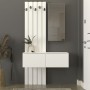 Έπιπλο εισόδου Kanso Megapap χρώμα λευκό 100x35x196,7εκ.