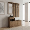 Έπιπλο εισόδου Raynold Megapap χρώμα καρυδί 100x30x180εκ.