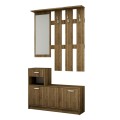 Έπιπλο εισόδου Raynold Megapap χρώμα καρυδί 100x30x180εκ.