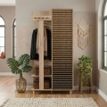 Έπιπλο εισόδου Soho Megapap από μελαμίνη χρώμα sonoma 90x36x194εκ.